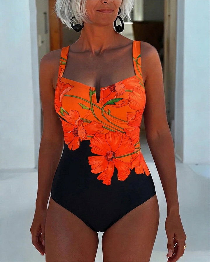 Laury - Bañador De Una Pieza Con Cuello Cuadrado