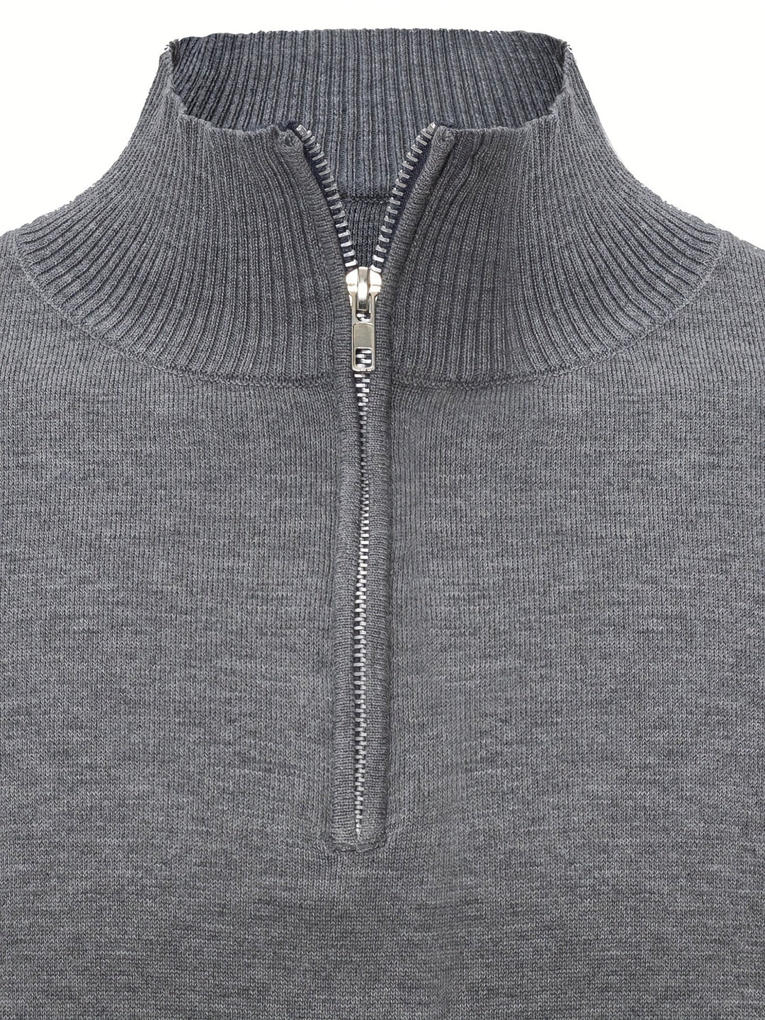 Sumuel - Jersey De Punto Con Cremallera Y Cuello Acanalado
