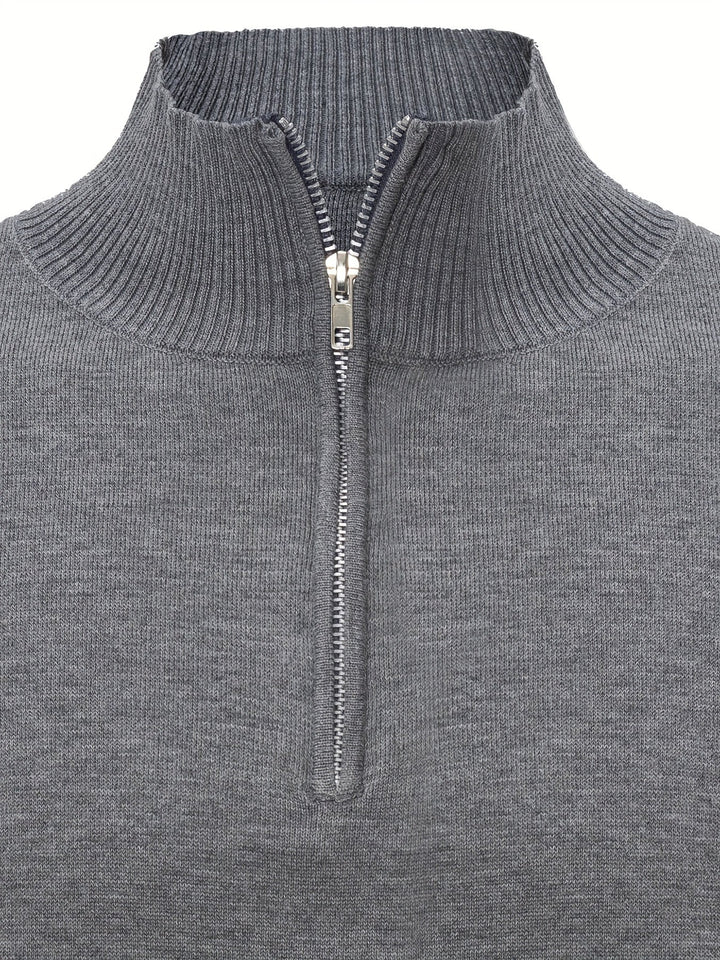 Sumuel - Jersey De Punto Con Cremallera Y Cuello Acanalado