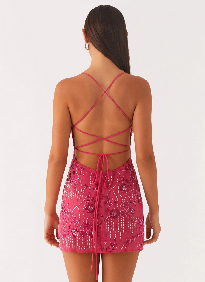Kylina - Vestido Sin Tirantes Con Lentejuelas