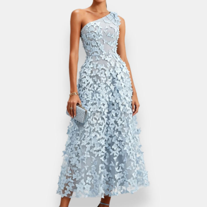 Suniya - Vestido Midi Con un Solo Hombro