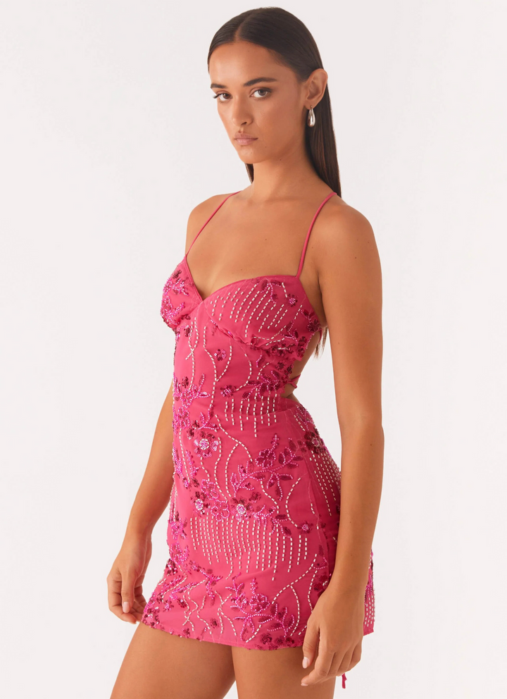 Kylina - Vestido Sin Tirantes Con Lentejuelas