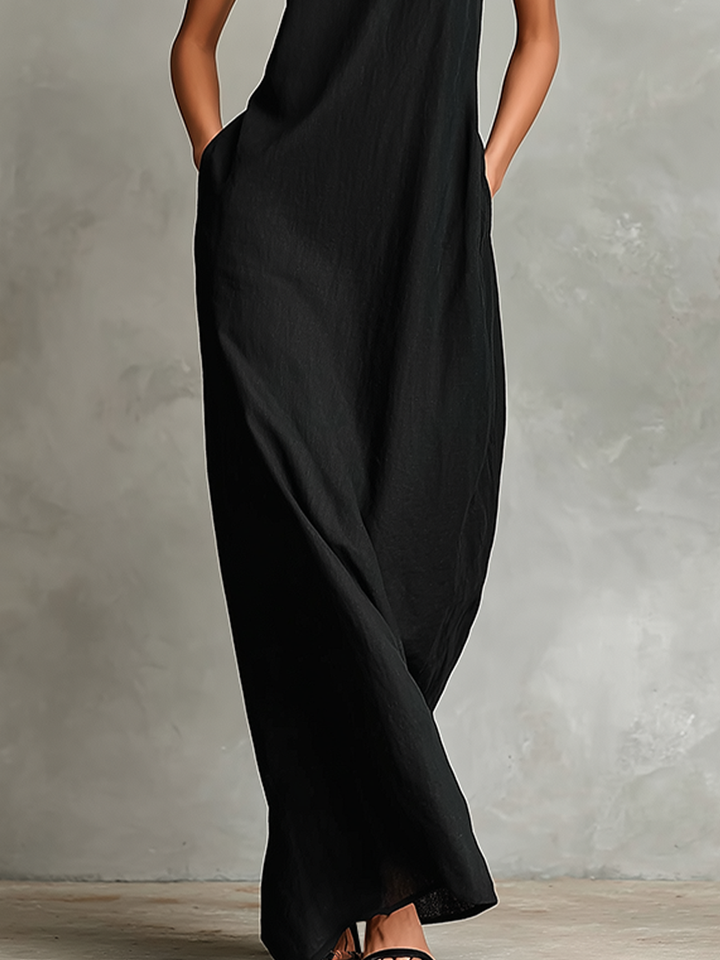 Imeria - Vestido Largo Con Cuello Halter