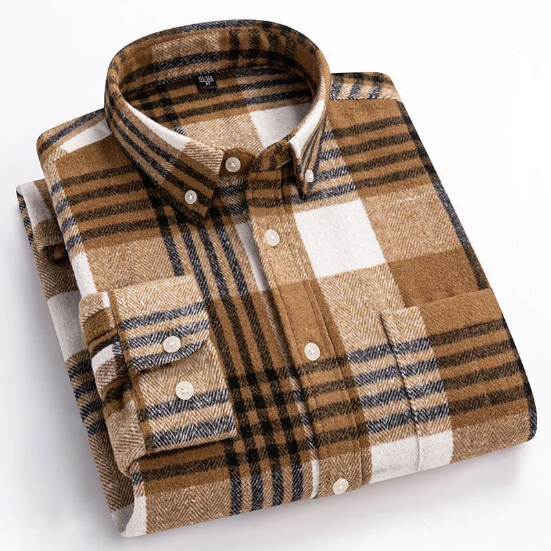 Joman - Camisa De Manga Larga a Cuadros Con Botones