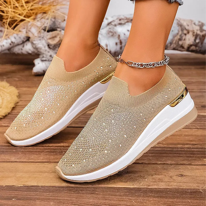 Josia - Zapatillas Sin Cordones Con Diseño De Mariposa Y Pedrería