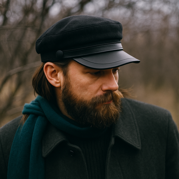 Zivko - Gorra Boina de Cuero