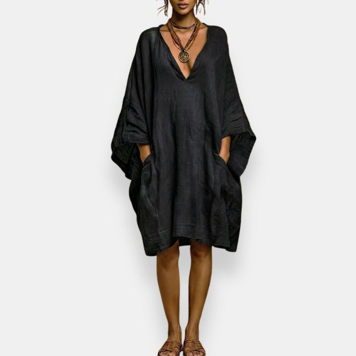 Diaraye - Vestido Holgado De Corte Bajo