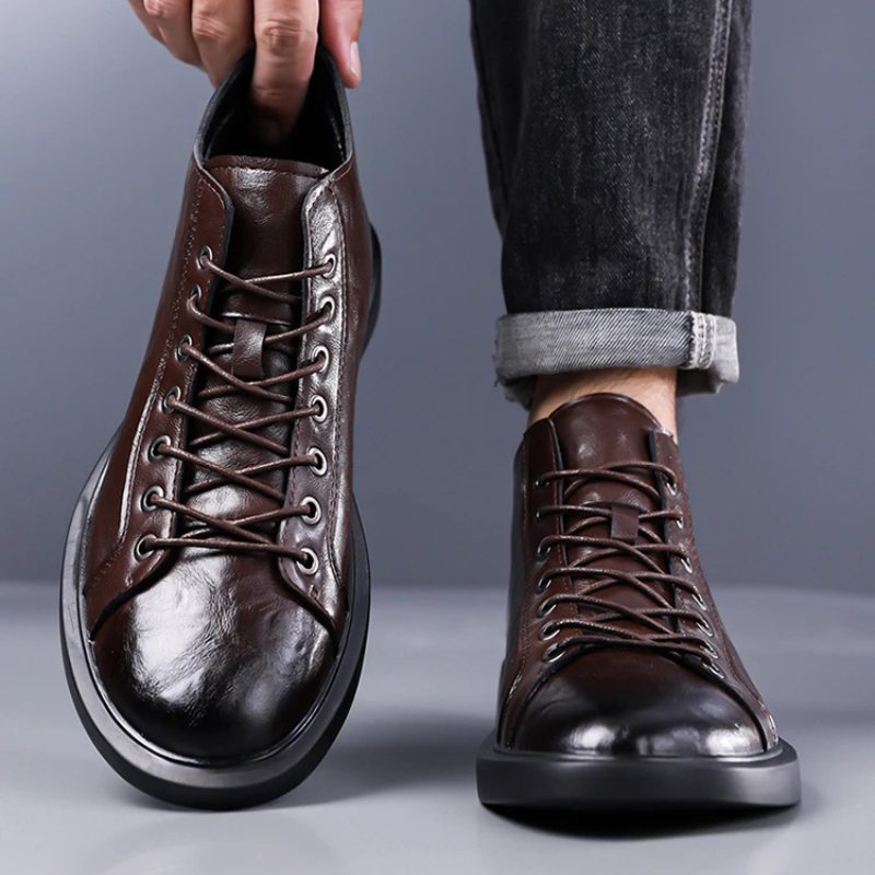Ailton - Botas De Cuero Con Cordones