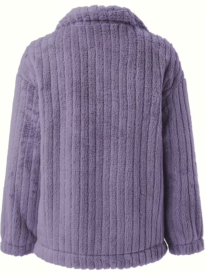 Libila - Chaqueta De Piel Sintética Con Bolsillos
