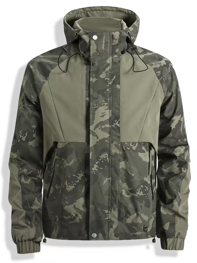 Brekks - Chaqueta Cortavientos Con Capucha Y Estampado De Camuflaje