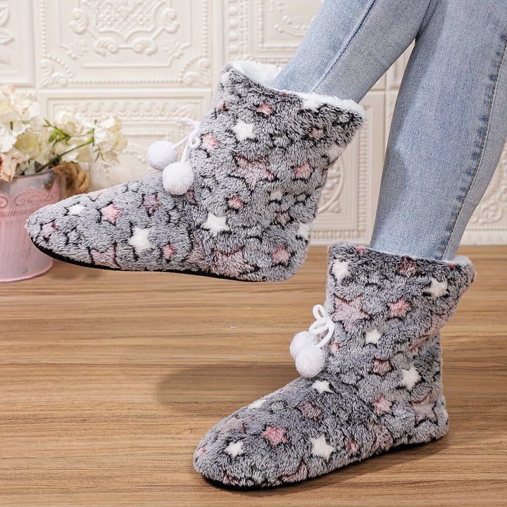 Deryan - Zapatos De Invierno Cómodos Con UN Diseño Acogedor