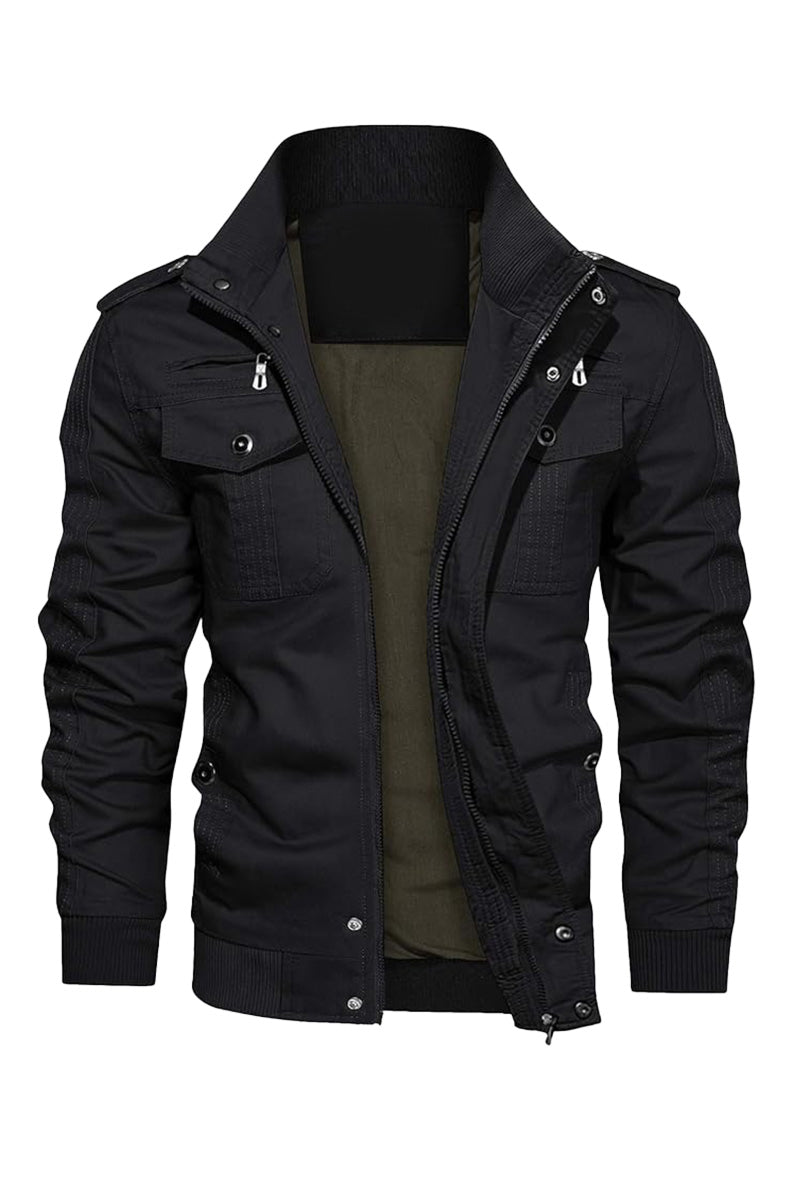Miltin - Chaqueta Bomber Militar De Estilo Cargo
