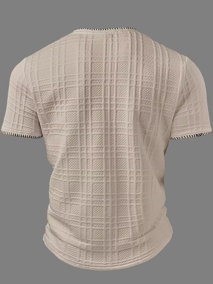 Layton - Camiseta Henley De Manga Corta Con Textura