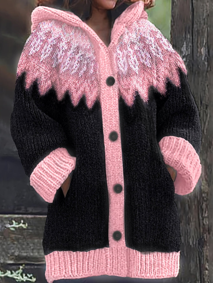 Gulnur - Elegante Jersey De Invierno De Manga Larga Con Capucha