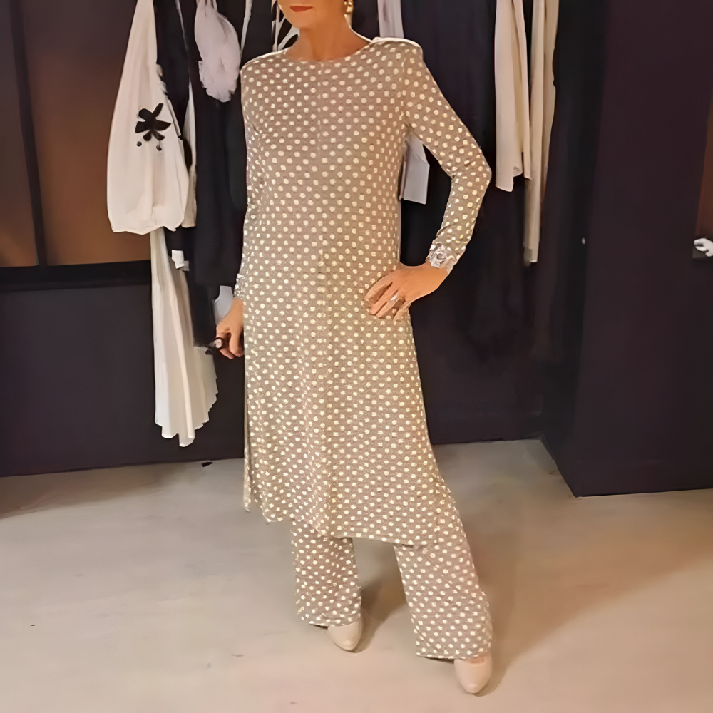 Maryse - Conjunto De Dos Con Alegres Lunares