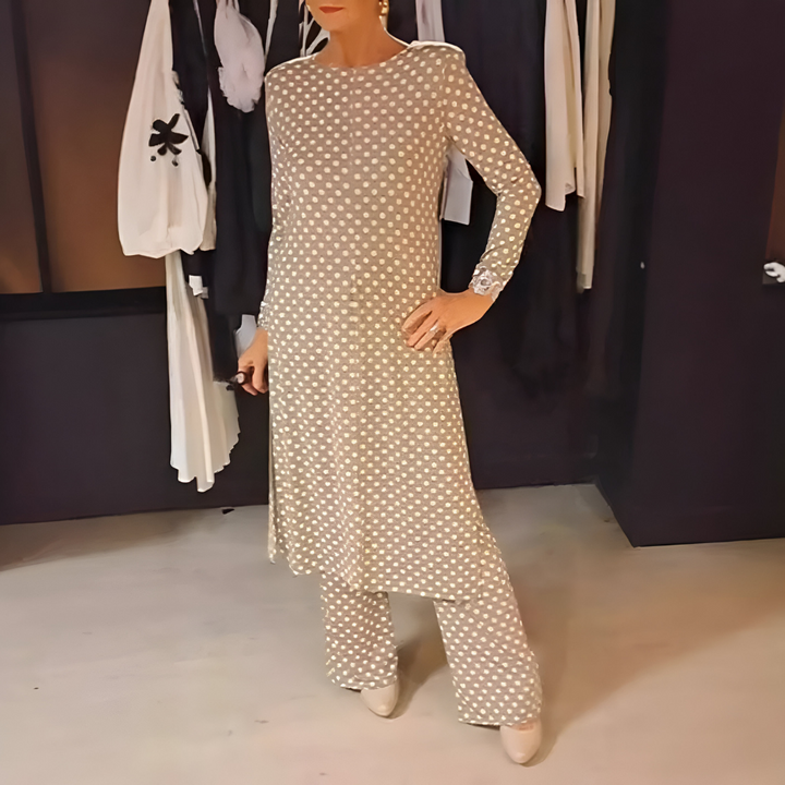 Maryse - Conjunto De Dos Con Alegres Lunares