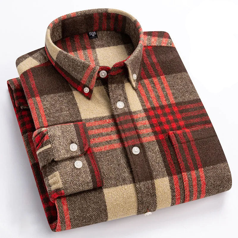 Joman - Camisa De Manga Larga a Cuadros Con Botones