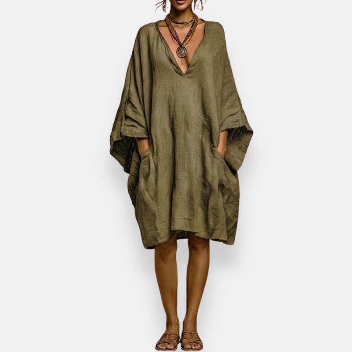 Diaraye - Vestido Holgado De Corte Bajo