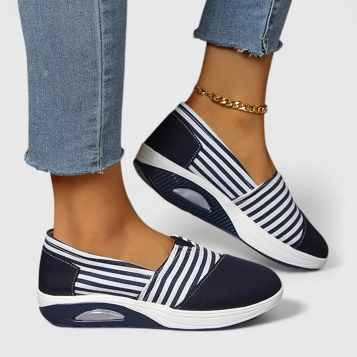 Onora - Zapatos Sin Cordones a Rayas