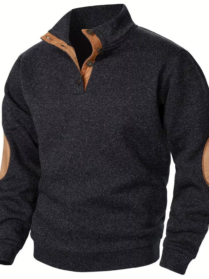 Kashyap - Sudadera de Manga Larga Con Cuello Alto