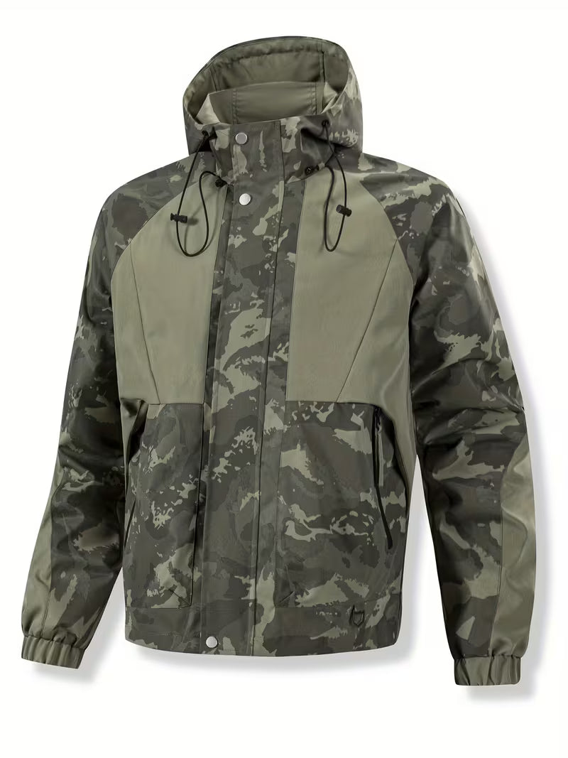 Brekks - Chaqueta Cortavientos Con Capucha Y Estampado De Camuflaje