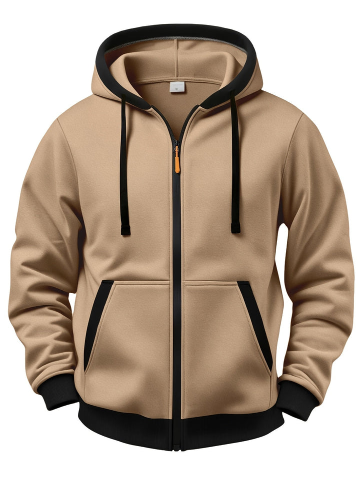 Mussoline - Sudadera Informal De Invierno De Manga Larga, Con Capucha Y Cremallera