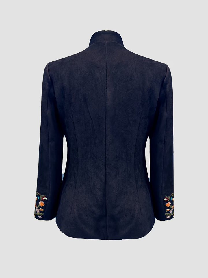 Anisaa - Chaqueta Elegante Con Cuello Alto