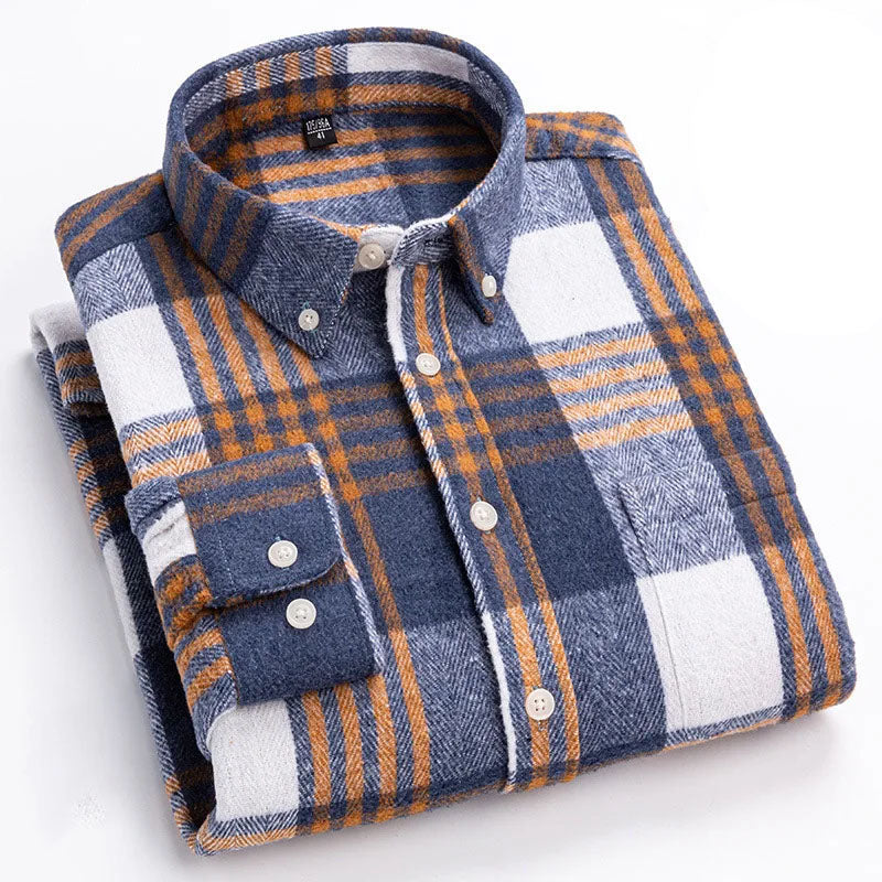 Joman - Camisa De Manga Larga a Cuadros Con Botones