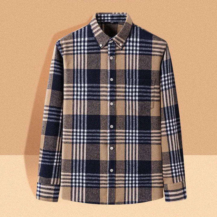 Joman - Camisa De Manga Larga a Cuadros Con Botones