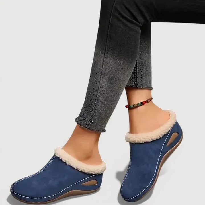 Achly - Zapatillas de Plataforma de Denim Afelpado