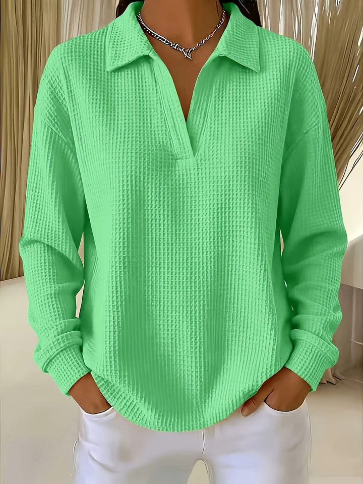 Daphnie - Camisa Elegante Con Cuello De Polo