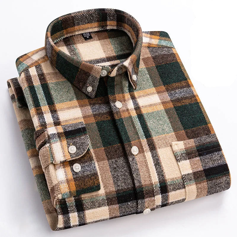 Joman - Camisa De Manga Larga a Cuadros Con Botones