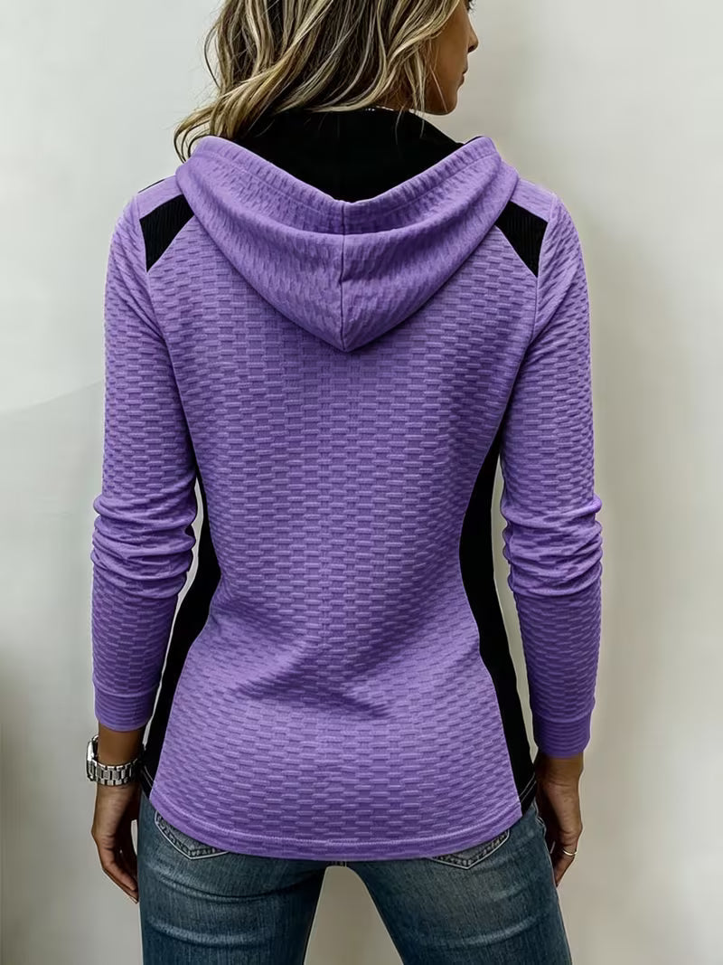 Leinea - Sudadera Con Capucha De Bloques De Color Y Textura
