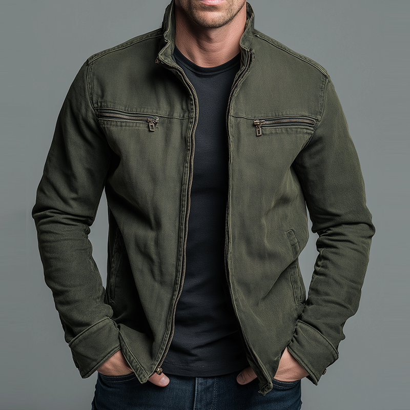 Narick - Chaqueta Vaquera Holgada Con Cremallera