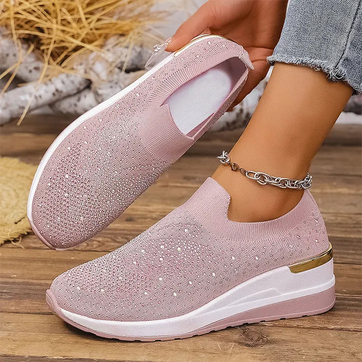 Josia - Zapatillas Sin Cordones Con Diseño De Mariposa Y Pedrería