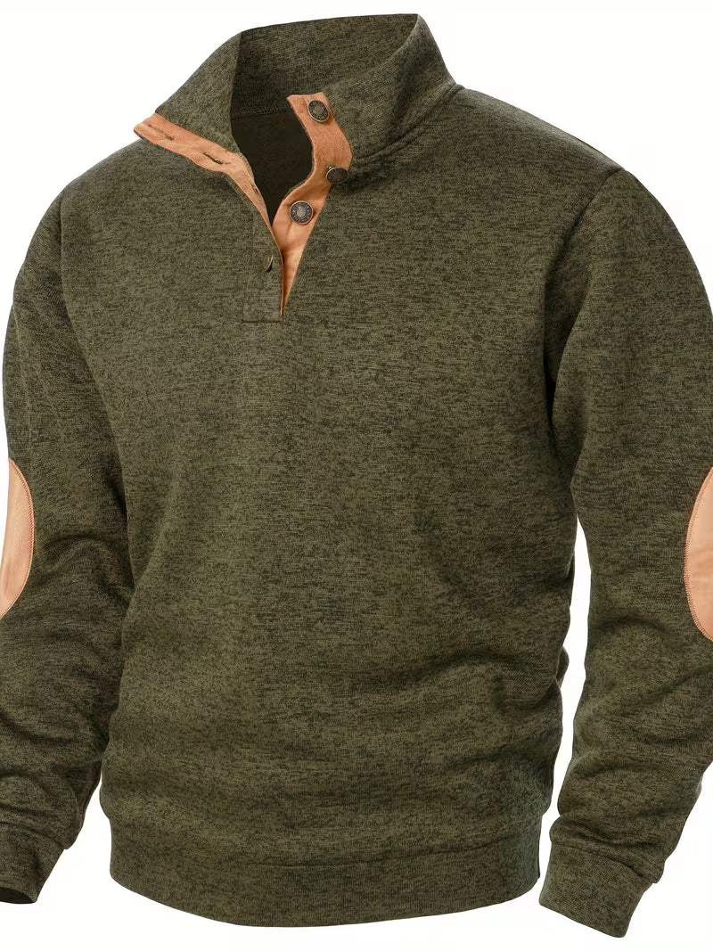 Kashyap - Sudadera de Manga Larga Con Cuello Alto
