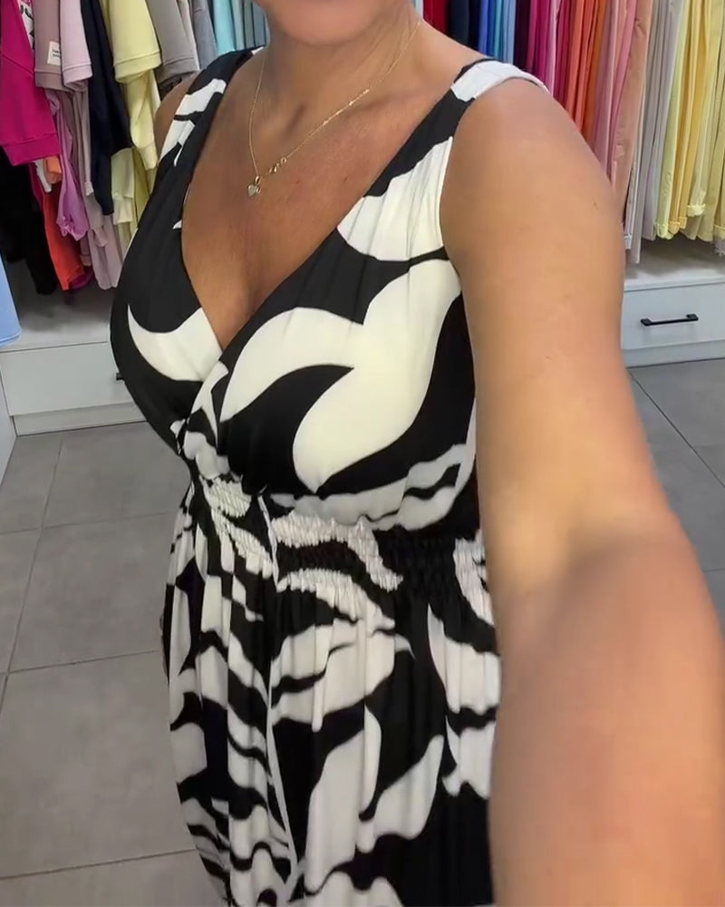 Kealia - Vestido Con Estampado Floral Y Cintura Fruncida