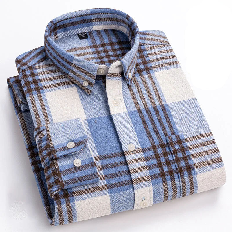Joman - Camisa De Manga Larga a Cuadros Con Botones