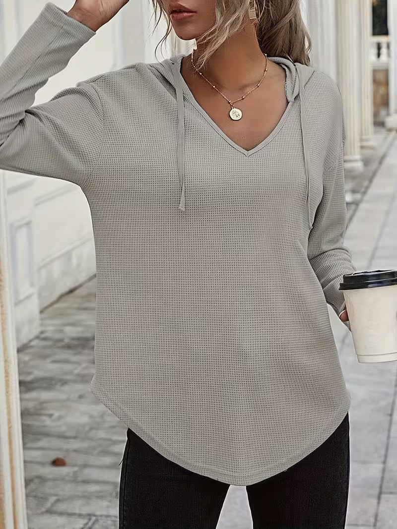 Heydi - Sudadera Con Capucha Manga Larga y Bajo Curvo