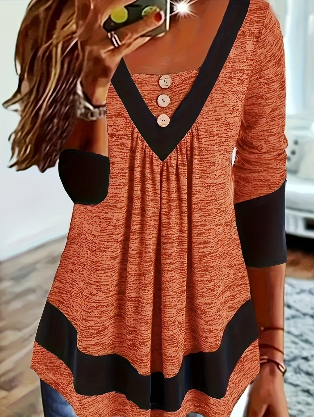 Grisel - Camiseta Acampanada Y Elegante