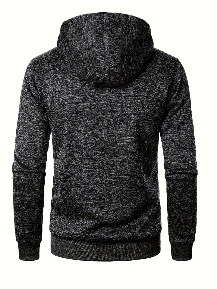 Ewen - Manga Larga Con Cremallera Sudadera Con Capucha