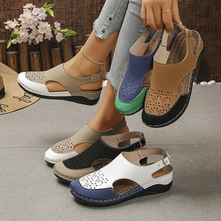 Anesa - Sandalias Ortopédicas Con Cuña