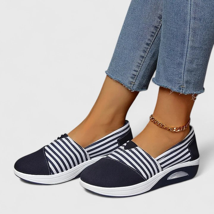 Onora - Zapatos Sin Cordones a Rayas