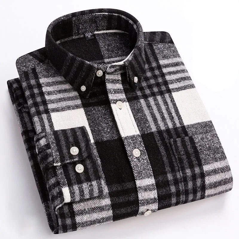 Joman - Camisa De Manga Larga a Cuadros Con Botones