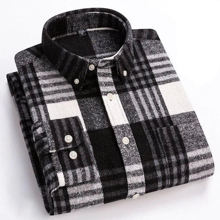 Joman - Camisa De Manga Larga a Cuadros Con Botones