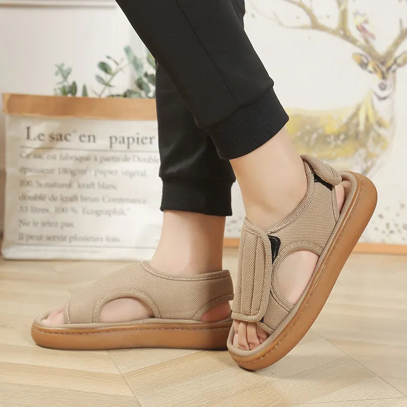Karena - Sandalias Ajustables Con Velcro Antideslizantes