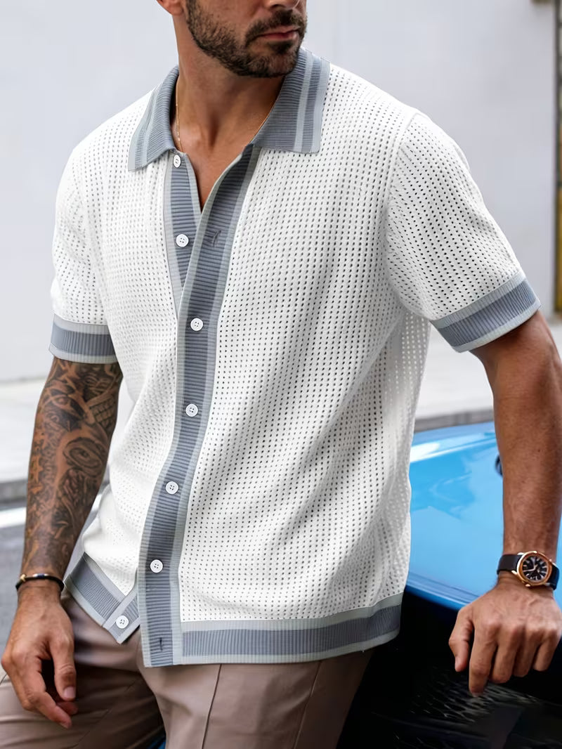 Walt - Camisa De Punto Con Cuello De Solapa