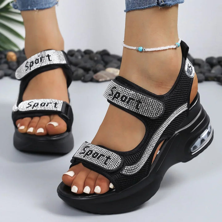 Terezie - Sandalias Ortopédicas De Moda Con Cristales