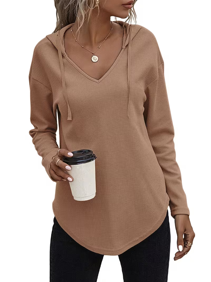 Heydi - Sudadera Con Capucha Manga Larga y Bajo Curvo