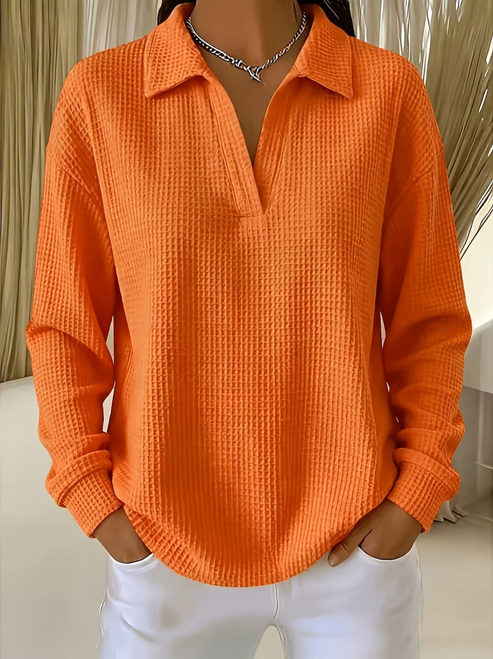 Daphnie - Camisa Elegante Con Cuello De Polo